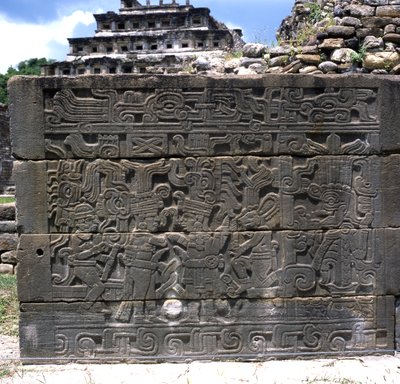 Relieve noroeste, Totonaca, pared norte, cancha sur, período clásico tardío de Pre Columbian